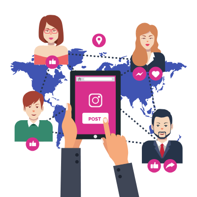 Our services for instagram social media marketing