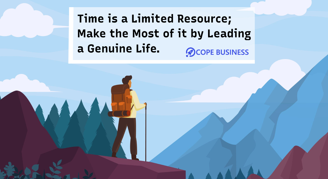 Steve Jobs' Thought-Provoking Quotes 4 Time is a limited resource make the most of it by leading a genuine life