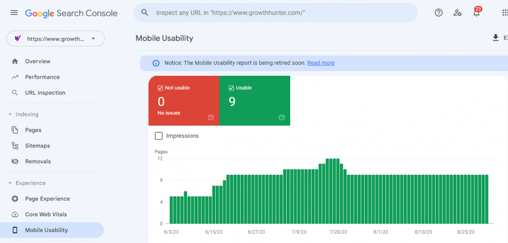 Mobile usability