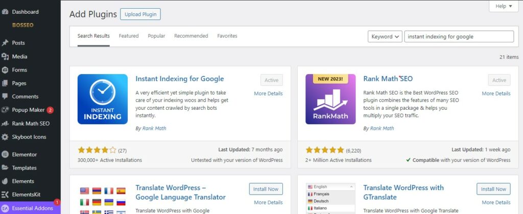 Api Request Indexing