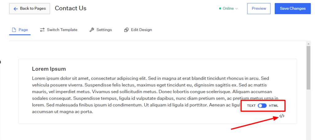 Convert Html Text