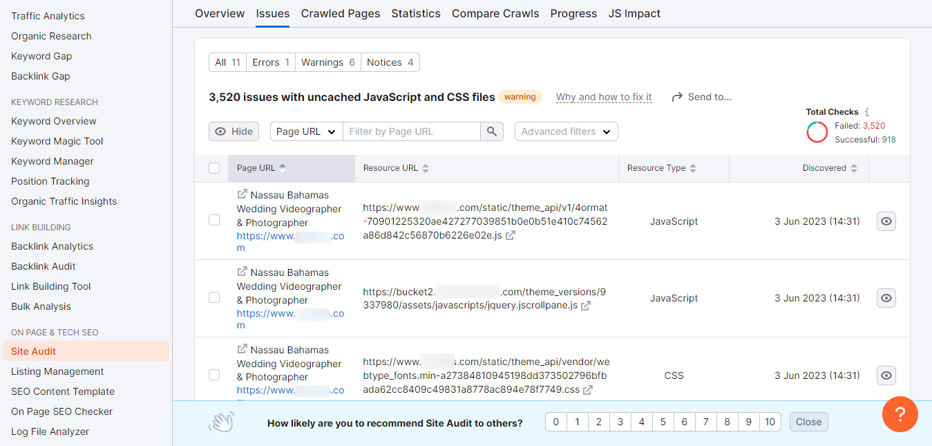 Uncached JavaScript and CSS Files