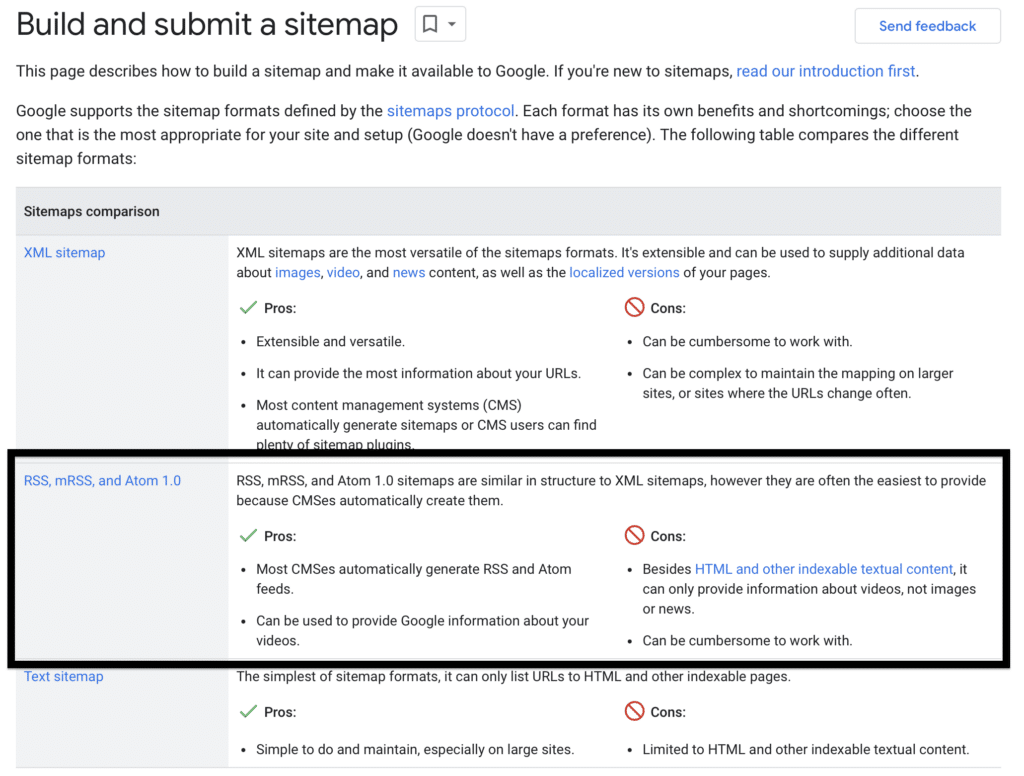 Feed URL in GSC: Should we noindex, disallow or remove feeds 5 Indexing with RSS feed