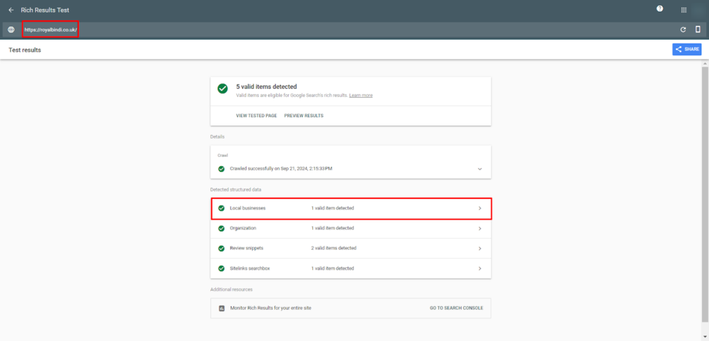 How to Optimize and Improve Local Business Schema for Better Search Results 7 Rich Result Text