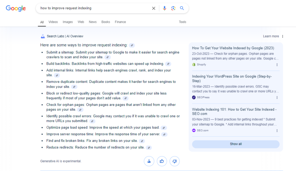 The Ultimate Guide to SERP Features: Elevate Your Digital Strategy 17 Request Indexing