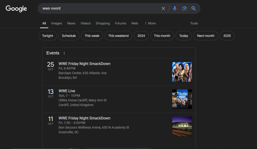 The Ultimate Guide to SERP Features: Elevate Your Digital Strategy 34 WWE Event