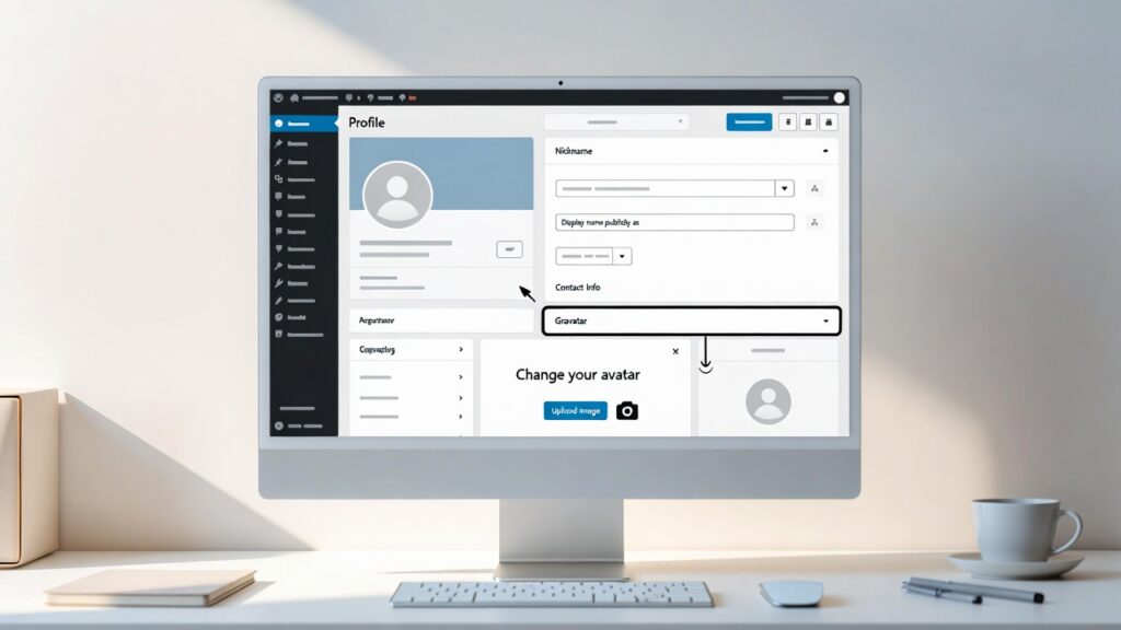 How to replace default Gravatar in WordPress user profile settings