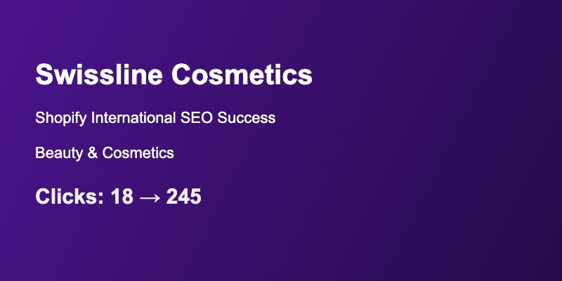 Technical SEO Company 19 swissline cosmetics